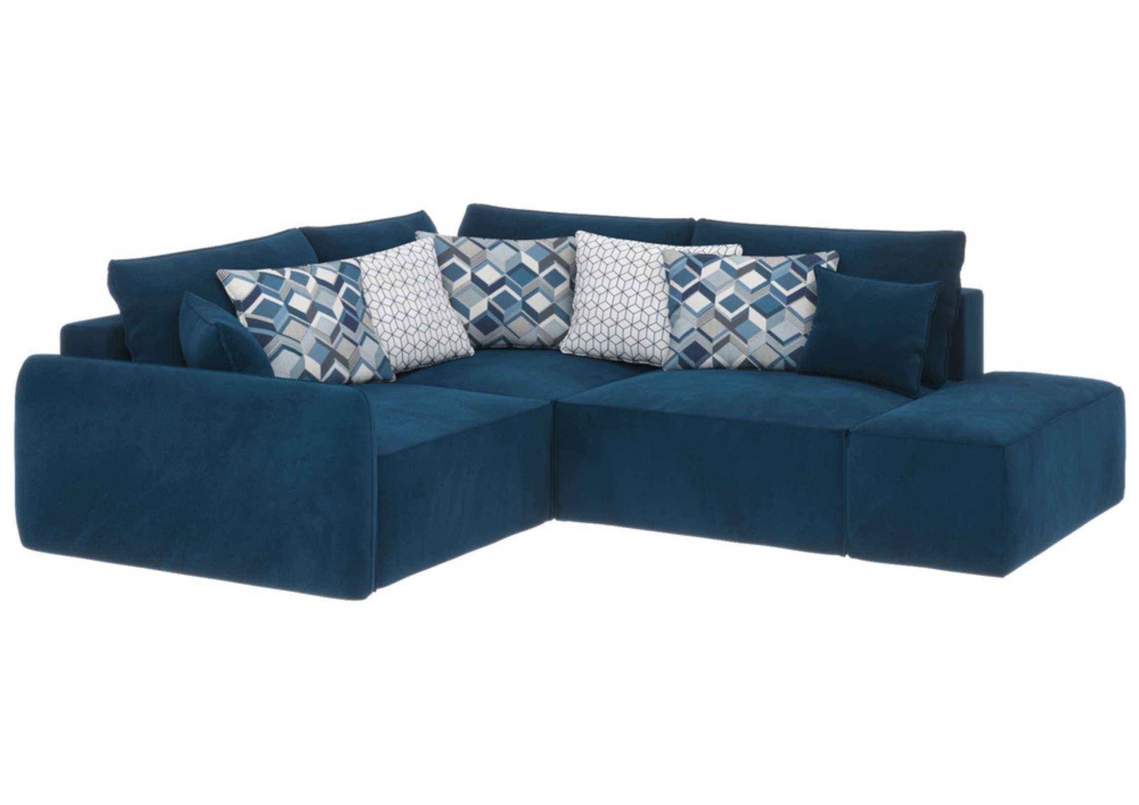 Granatowy narożnik modułowy